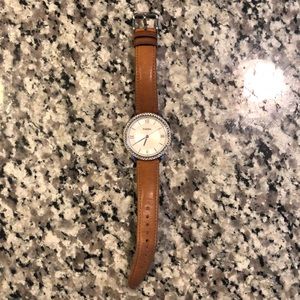 Fossil Watch with Leather Band